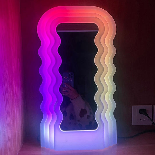 UnJardinDeFleurs™ Wavy LED Light Mirror