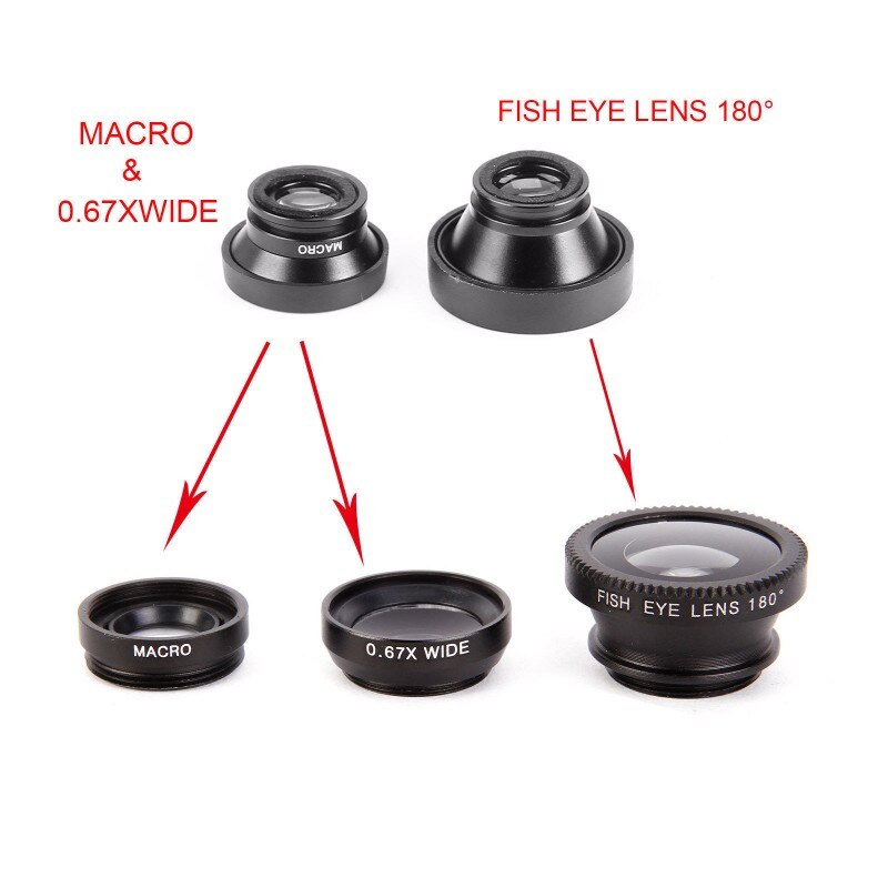 UnJardinDeFleurs™ 3 In 1 Fish Eye Lens